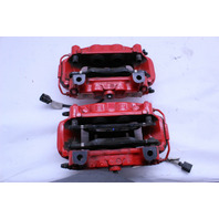 2013-2016 Porsche Boxster Cayman 981 Front Brake Calipers Brembo Pair Red OEM