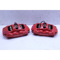 2013-2016 Porsche Boxster Cayman 981 Front Brake Calipers Brembo Pair Red OEM