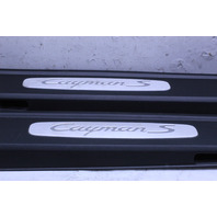 2014 2015 2016 Porsche Cayman 981 Door Sill Scuff Plate Left Right Pair - 98150466702 OEM