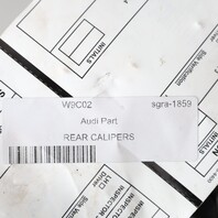 07-15 Audi Q7 04-10 Touareg Rear Brake Caliper Pair Set Calipers OEM Used