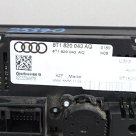 2010-2012 Audi A4 A5 Q5 S4 S5 Climate Control Panel 8T1820043AQ OEM