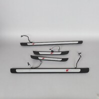 2013-2018 Audi S6 Illuminate Door Sill Entry Trim Set 4G0947405H OEM Used