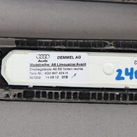 2013-2018 Audi S6 Illuminate Door Sill Entry Trim Set 4G0947405H OEM Used