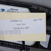 2013-2018 Audi S6 Illuminate Door Sill Entry Trim Set 4G0947405H OEM Used
