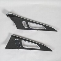 2013-2018 Audi S6 Carbon Fiber Console Door Trim Set OEM Used