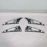 2013-2018 Audi S6 Carbon Fiber Console Door Trim Set OEM Used
