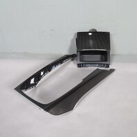 2013-2018 Audi S6 Carbon Fiber Console Door Trim Set OEM Used