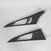 2013-2018 Audi S6 Carbon Fiber Console Door Trim Set OEM Used