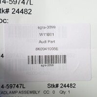 2013-2016 Audi A4 S4 Headlight Xenon Left Complete OEM 8K0941005E