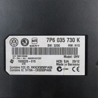 2013 Volkswagen Beetle Bluetooth Communication Module 7P6035730K OEM Used