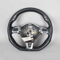 2010-2014 Volkswagen GTI Jetta GLI Steering Wheel Flat Bottom 5K0419091 OEM Used