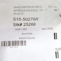 2011-2012 Audi A4 A5 Q5 Right Front Spindle Knuckle Hub 8K0407254AA OEM Used