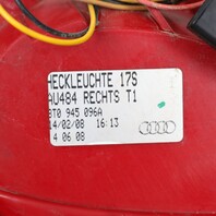 2008-2012 Audi A5 S5 Right Tail Light 8T0945096A OEM Used