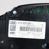 2008-2009 Audi A5 Speedometer Instrument Cluster 8T0920980L OEM Used
