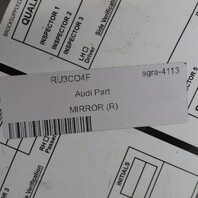 2009-2014 Audi A5 Right Side View Door Mirror Moonlight Blue OEM Used