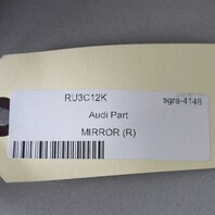 2009-2016 Volkswagen EOS Right Door Mirror Rising Blue 1Q1857508BG OEM Used