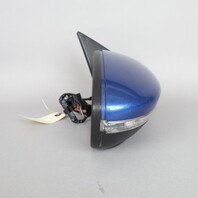 2009-2016 Volkswagen EOS Right Door Mirror Rising Blue 1Q1857508BG OEM Used