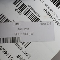 2008-2014 Audi A5 Right Side View Door Mirror 8T1857410C OEM Used