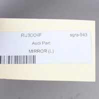 2006-2008 Audi A3 Left Door Mirror Side View OEM Used