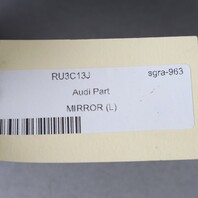 2012-2013 Audi A6 Left Side View Door Mirror 4G1857409L OEM Used