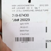 2012-2015 BMW 335i 3.0 Air Cleaner Filter Box 13717605654 OEM