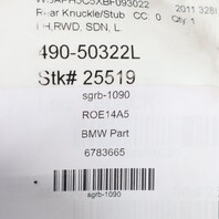 2009-2011 BMW 328i E90 Sedan Left Driver Spindle Knuckle Hub OEM 33326783653