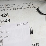 2006-2008 BMW Z4 E85 3.0 Rear Suspension Crossmember 33316786643 OEM Used