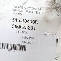 BMW 525i 528i 535i 545i 550i Right Front Spindle Knuckle 31216760954 OEM Used