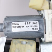 2007-2010 BMW 650i M6 Left Front Window Regulator 51337184389 OEM Used