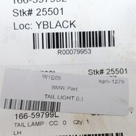 2006-2010 BMW 650i M6 Left Tail Light Lamp 63217165813 OEM Used