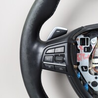 2013-2015 BMW M5 F10 Steering Wheel M-Sport Paddle Shift 32337845948 OEM Used