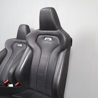 15-20 BMW M4 F82 Front Sport Seats Right Left Black Merino Leather OEM Used NOTE