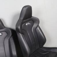 15-20 BMW M4 F82 Front Sport Seats Right Left Black Merino Leather OEM Used NOTE