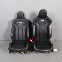 15-20 BMW M4 F82 Front Sport Seats Right Left Black Merino Leather OEM Used NOTE