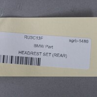 2011-2018 BMW X3 X4 Rear Seat Headrest Set "X" Logo 52107368473 OEM Used