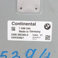 2009-2012 BMW 550i 650i 750i N63 Engine Control Module ECU 12147598345 OEM Used