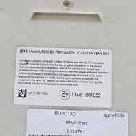 BMW 328i 335i 428i 435i Front Electronic Control Module 61359324781 OEM Used