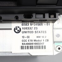 2007-2010 BMW X5 Radio Stereo Navigation CCC Receiver 65839191569 OEM Used