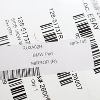 2004-2005 BMW 645ci E63 E64 Right Side View Door Mirror 51167189380 OEM