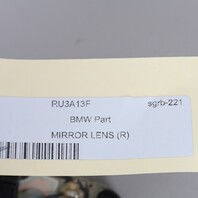 2012-2019 BMW M5 M6 Right Door Mirror Glass 51168050086 OEM