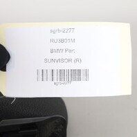 2003-2008 BMW Z4 E85 Right Passenger Sun Visor Black OEM 51167153230