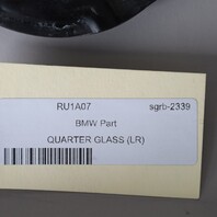 2007-2010 BMW 650i M6 Convertible Left Quarter Glass Window 51357186643 OEM