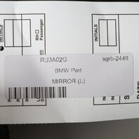 2004-2006 BMW 525i 530i Left Side View Door Mirror 51167189515 OEM Used