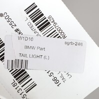 2011-2013 BMW 528i 535i 550i M5 F10 Left Tail Light 63217203231 OEM Used