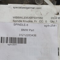 2008-2013 BMW M3 Right Front Spindle Knuckle Hub 31212283436 OEM Used