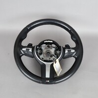 2014-2016 BMW 528i 535i Steering Wheel M-Sport Paddle Shift 32307851230 OEM Used