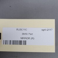 2007-2009 BMW 328i 335i Coupe/Convertible Right Door Mirror 51167176168 OEM Used