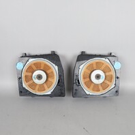 2004-2010 BMW X3 Floor Speaker Subwoofer Set Pair 65136990103 OEM Used