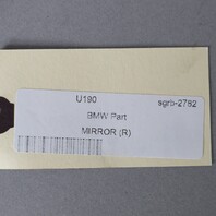 2007-2009 BMW 328i 335i Coupe / Conv Left Door Mirror 51167176179  OEM Used