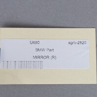 12-13 BMW 328i 335i Right Door Mirror Alpine Mineral Grey 51167245135 OEM Used